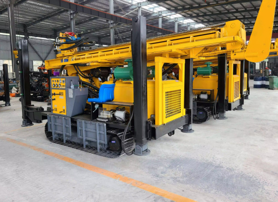 Loại bánh xích Máy khoan lỗ khoan nước Nuôi dưới lòng đất Độ sâu 200m