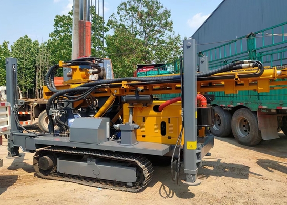 Máy khoan lắp bánh xích sâu 350m Giếng khoan Dth đa chức năng