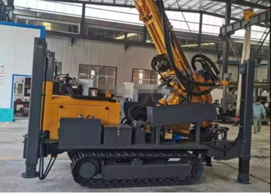 Máy nổ khí nén lớn Máy khoan giếng khoan nước sâu 260 mét với máy nén khí và máy bơm bùn BW 250