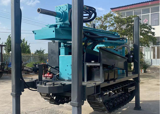 260m Lớn Pneumatic Crawler gắn máy khoan 77kw cho công việc khoan giếng nước