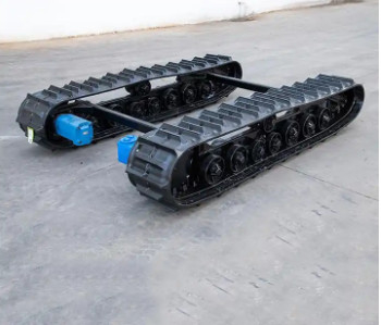 Bánh xích theo dõi bánh xích bằng cao su / thép có độ bền cao với khả năng tải OEM 5-10 MT