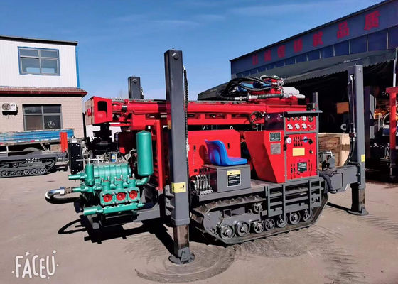 ST 180 Borehole Deep Water Well Drilling Rig Yuchai Động cơ cao su Crawler Thiết bị gắn