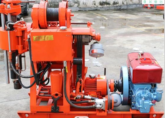 Máy khoan địa chất bền, khoan thủy lực với độ sâu 100m