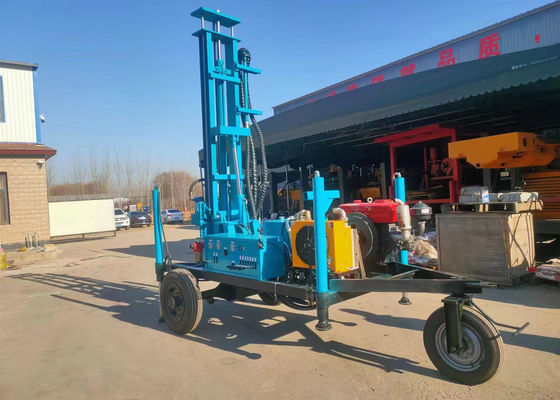 Khả năng nâng 15kn Máy khoan giếng nước cho khoan bùn và độ sâu khoan 100m