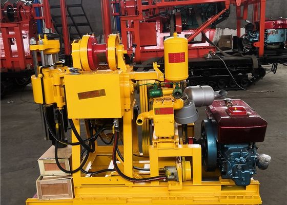 Máy khoan địa chất màu vàng 100 mét với động cơ diesel / 42mm