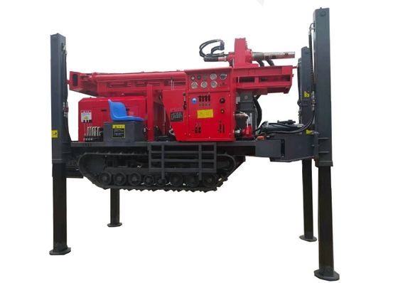 180m Độ sâu máy khoan giếng nước khí nén với động cơ diesel 55kw