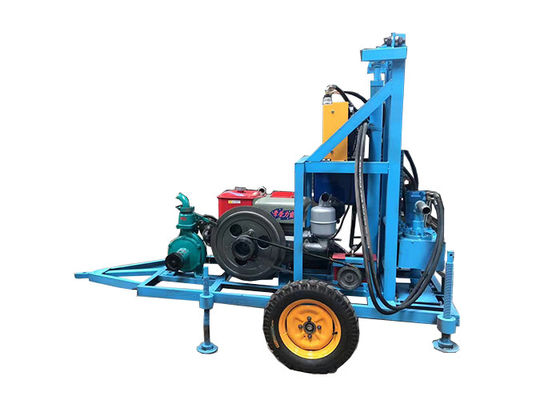 Blue Hydraulic nước giếng khoan giếng với bộ đầy đủ của công cụ khoan