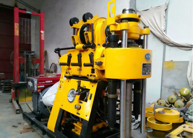 Máy khoan lỗ khoan di động màu vàng / Máy khoan bánh xích gắn kết cho giếng nước