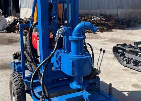 Thiết bị khoan giếng nước lỗ khoan 180 mét gắn bánh xe, trọng lượng nhẹ