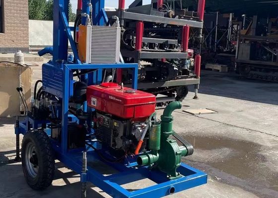 Giàn khoan nước tưới đường kính 300mm nhỏ gọn để khoan giếng khoan nông sâu 60 mét