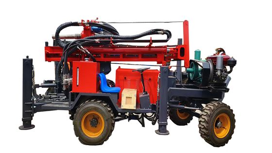 Máy khoan khí nén lớn màu Đỏ / Vàng / Xanh dương để khoan giếng nước sâu, hiệu quả làm việc cao