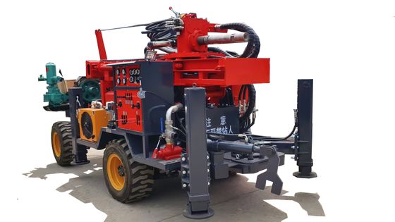 Máy khoan đá sâu tự động với máy nén không khí cho giếng nước khoan đường kính khoan 200mm