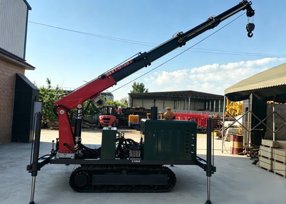 Chassis có đường ray thép hạng nặng với máy cẩu điều khiển từ xa cho xây dựng và khoan