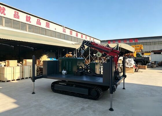 Cơ sở crawler thép đa chức năng với cần cẩu kính viễn vọng gắn trên đường cho kỹ thuật ngoài đường