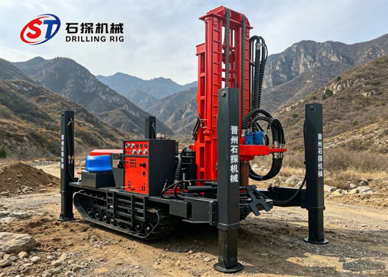 Tốc độ cao 10-35m / h Crawler Bore Rig cho đá cứng