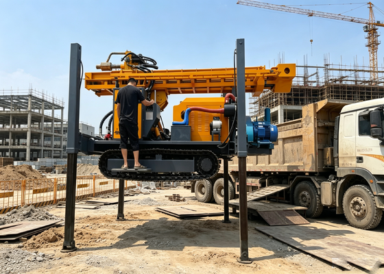 Máy khoan khí nén hạng nặng với nâng máy kéo chính 24 tấn