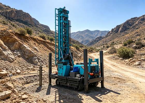 300m / 900ft Độ sâu Thiết bị khoan đất khí nén với 8900 N · M mô-men xoắn
