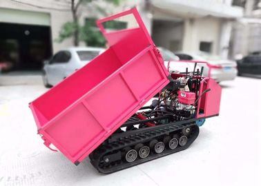 Tự tải theo dõi Mini Dumper, vận chuyển theo dõi cao su Công suất 2 tấn