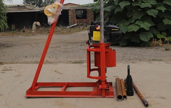 Động cơ xăng Máy khoan đá 30m Coring Máy