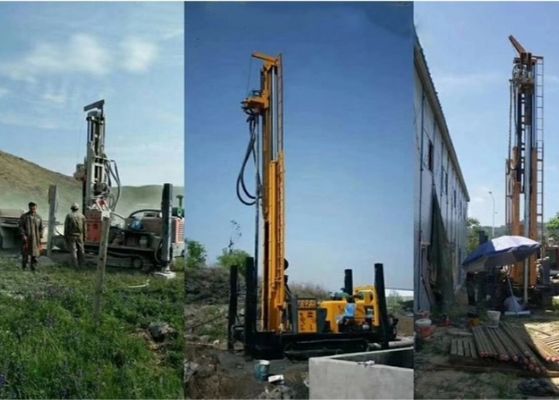 Đa chức năng 400 mét Máy khoan nước giếng khoan lắp bánh xích thủy lực