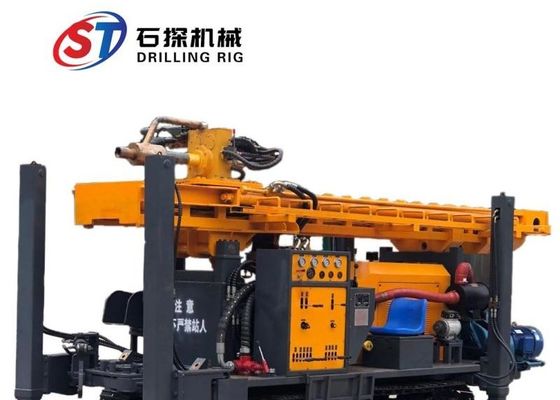 Diesel linh hoạt 350 mét Máy khoan lỗ khoan điều khiển bằng thủy lực
