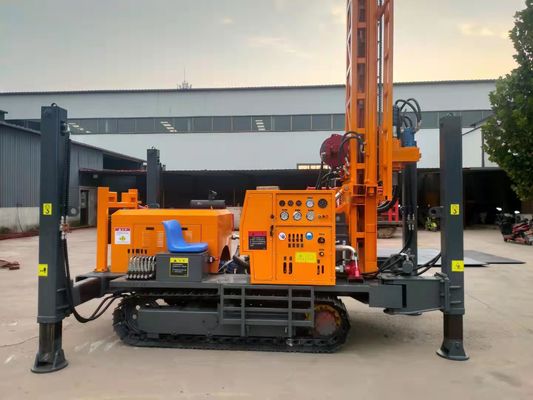 Máy khoan lắp bánh xích 350m 1,25mpa thủy lực đầy đủ