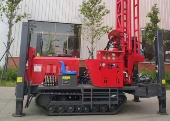 Máy khoan Dth lắp động cơ diesel 180m bánh xích