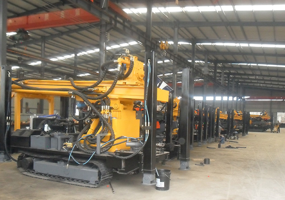 Máy kéo gắn giàn khoan 350m Máy quay địa nhiệt