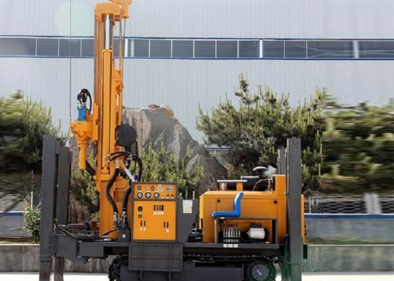 Máy khoan cao su mô-men xoắn quay Máy khoan lắp bánh xích Độ sâu 200 mét