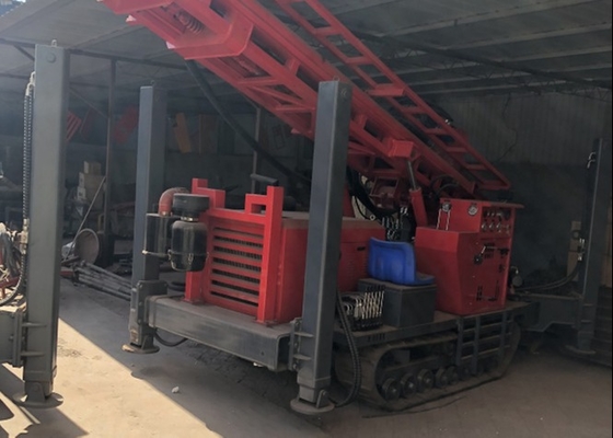 Thiết bị khoan đất khí nén sâu 200 mét với máy nén không khí Kaishan và bơm bùn