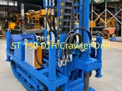 150 Meter Crawler Hydraulic Water Well Drilling Rig cho khoan đá
