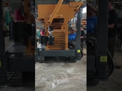 Máy bơm nhiệt nguồn mặt đất 260m / Máy khoan giếng nước có bánh