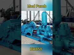 Máy bơm bùn hai xi lanh ngang BW 850 với động cơ diesel