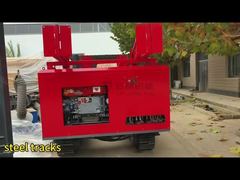 Khung gầm xích thép 4 tấn và tháp gấp cho giàn khoan